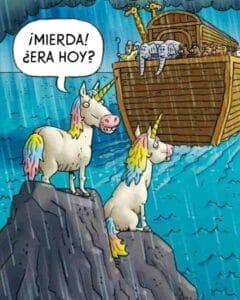 meme-arca-noe-lluvia-unicornio